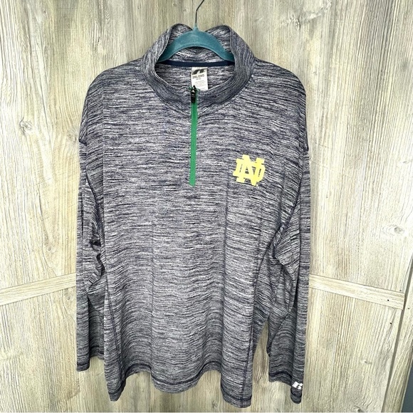 Notre Dame Quarter Zip Pullover - Picture 1 of 5